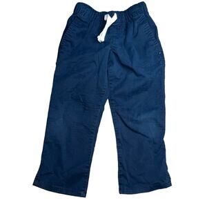 Cat & Jack Navy Blue Stretch Straight Fit Woven Pull-On Uniform Pants